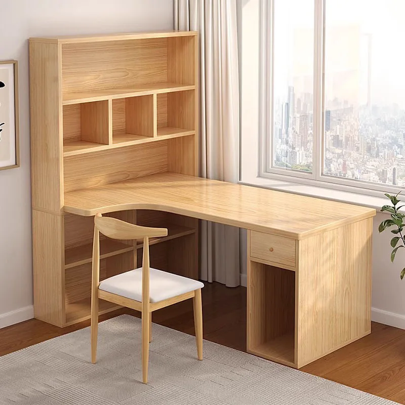 L Shaped Desk Setup - 컴퓨터 책상 L자형 무릎 테이블 55인치