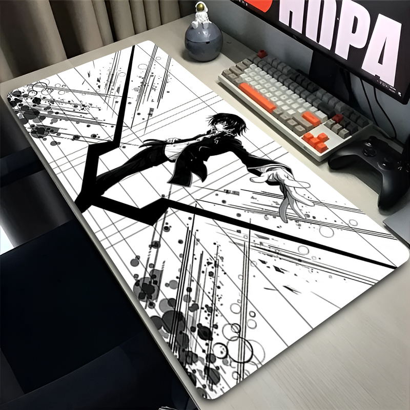 Desk Setup Essentials - 대형 마우스 패드 코드 기어스 화이트