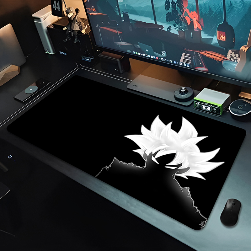 Desk Setup Computer - DBZ 블랙 애니메이션 마우스 패드 드래곤