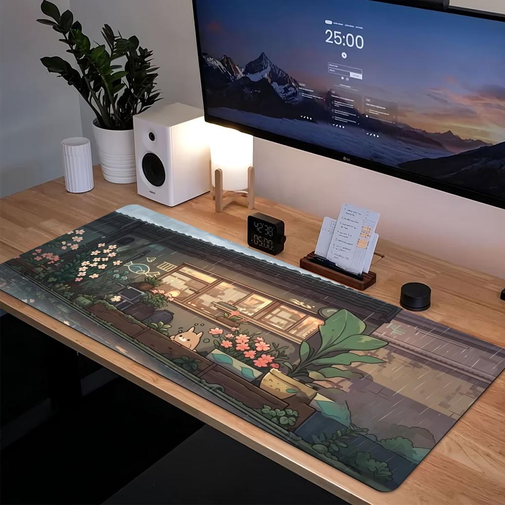Desk Setup Gaming Pc - 코지 애니메이션 스트리트 확장형 게이밍 마우스