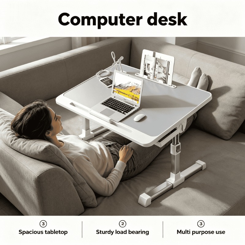 L Shaped Desk Setup - 침실 사무실 책상 소형 컴퓨터 학습용