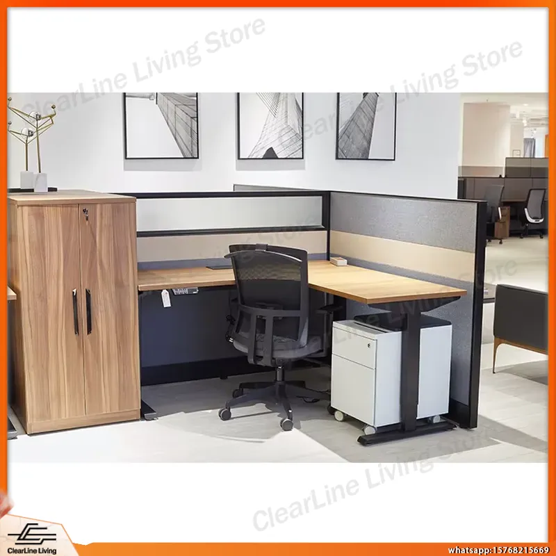 L Shaped Desk Setup - L자형 전동 높이 조절 게이밍 책상,