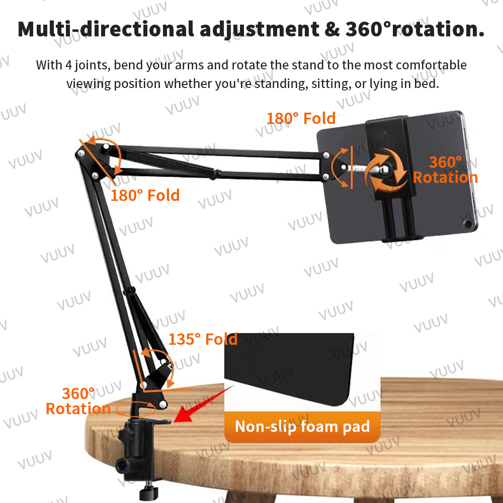 4-12.9인치 휴대폰 태블릿용 조절 가능한 침대 태블 - Desk Setup Ipad 리뷰 및 가격