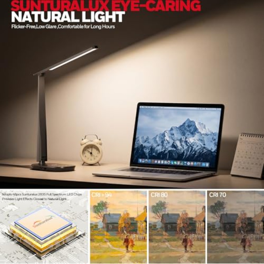 홈 오피스용 LED 데스크 램프, 눈 보호 기능이 있는 - Led Desk Light Usb 리뷰 및 가격