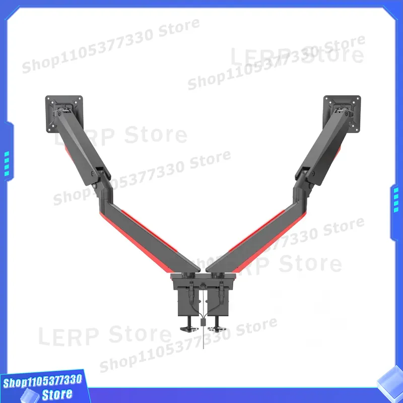 알루미늄 듀얼 모니터 암 15~27인치 가스 스프링 데 - Desk Setup Dual Monitor 리뷰 및 가격