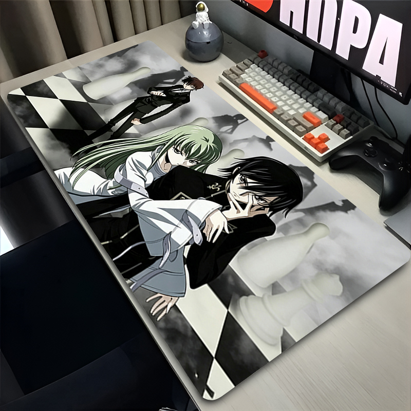 대형 마우스 패드 코드 기어스 화이트 애니메이션 카펫  - Desk Setup Essentials 리뷰 및 가격