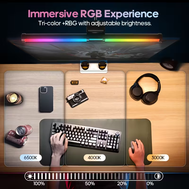 모니터 화면 걸이형 조명 바 컴퓨터 게임용 조명 RGB - Led Desk Light Usb 리뷰 및 가격