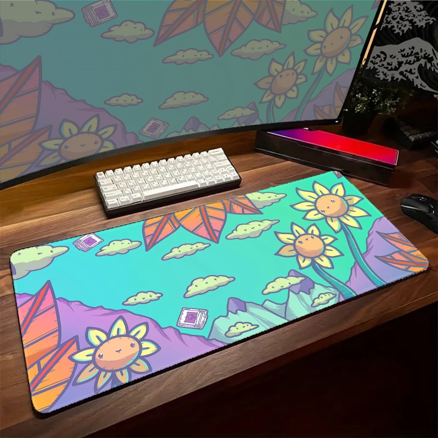 Mausepad 동물 식물 PC 설정 액세서리 마우스  - Desk Setup With Plants 리뷰 및 가격