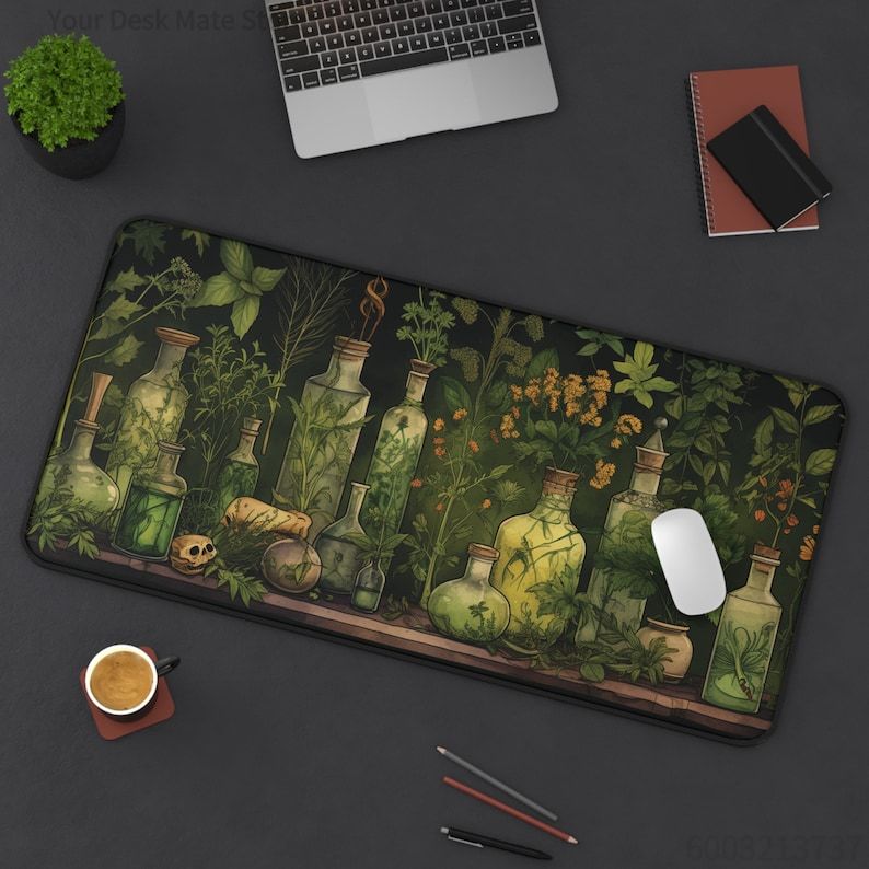 Witchy Botanical Potions 식물 책상 - Desk Setup With Plants 리뷰 및 가격