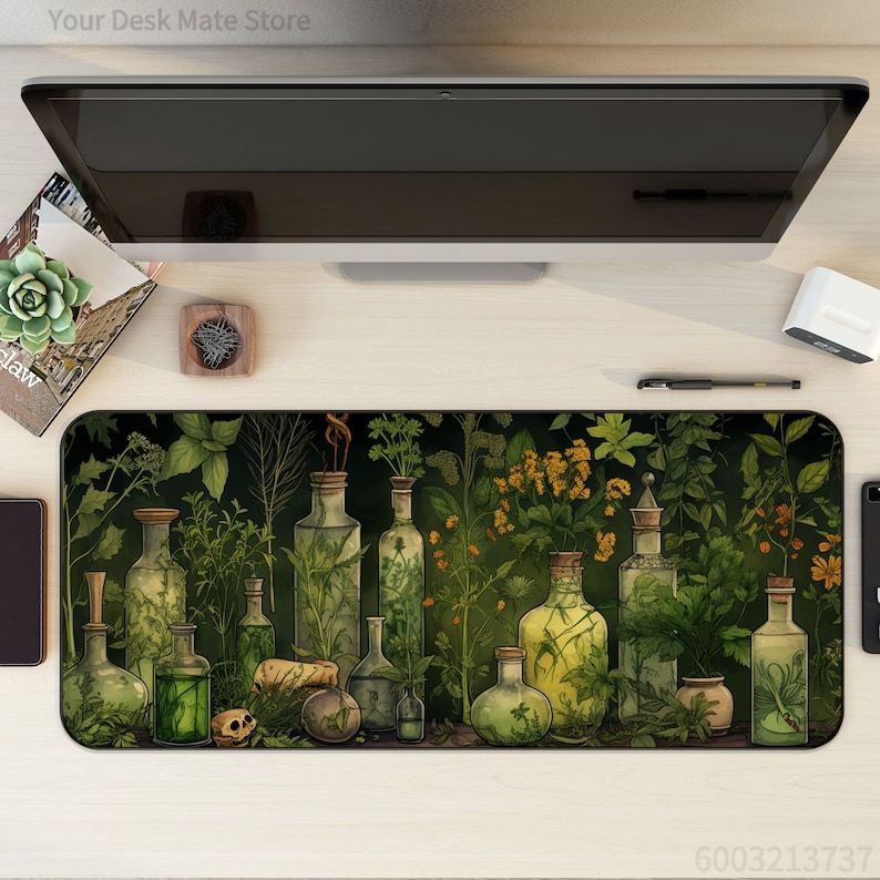 Witchy Botanical Potions 식물 책상 - Desk Setup With Plants 리뷰 및 가격