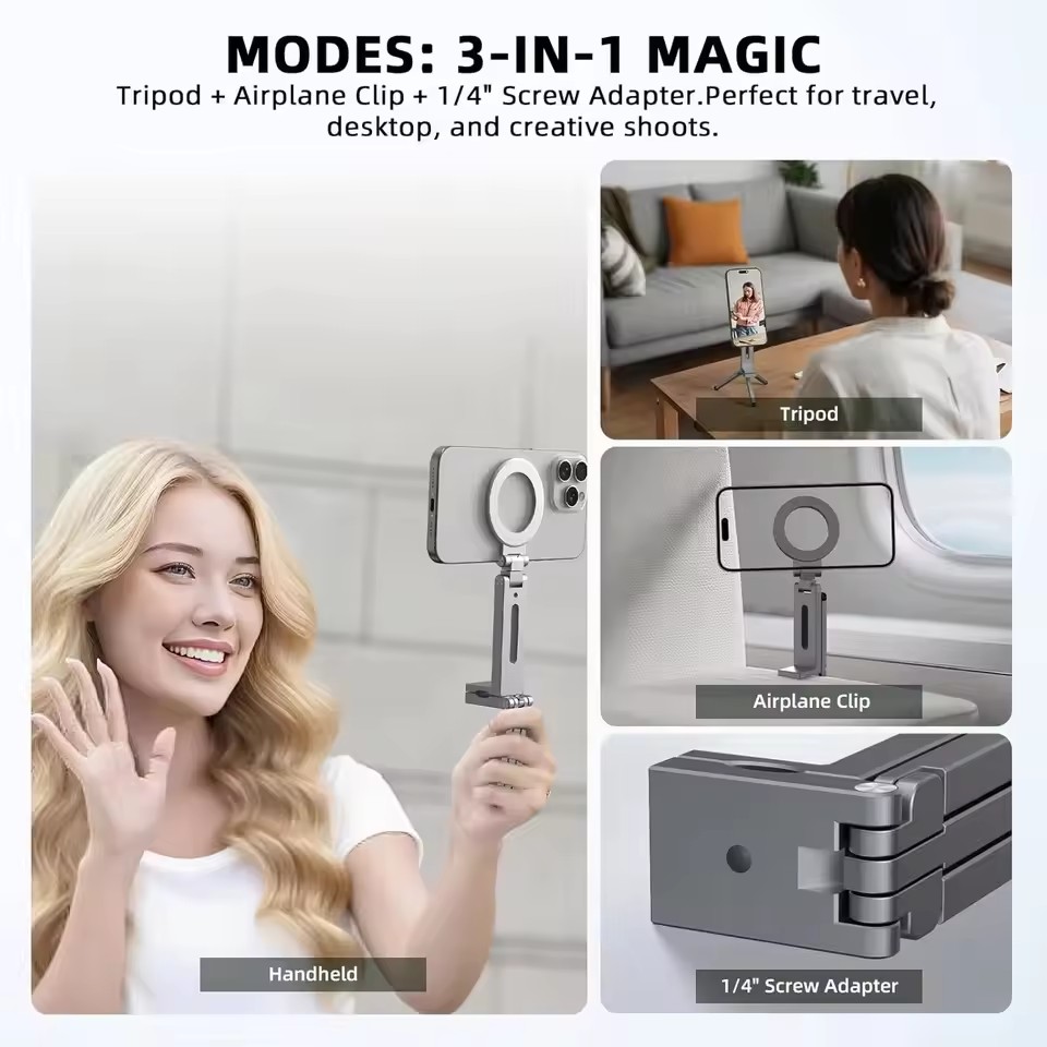 유니버설 마그네틱 폰 홀더 여행 필수품 자유로운 회전  - Desk Setup Essentials 리뷰 및 가격
