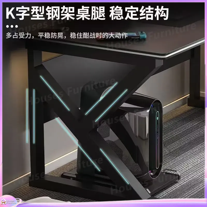 카페 메탈 게이밍 데스크 블랙 MDF 컴퓨터 테이블(P - Desk Setup Gaming Pc 리뷰 및 가격