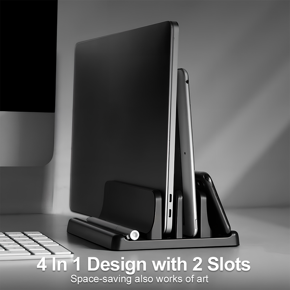 수직형 노트북 스탠드 멀티 슬롯 노트북 보관 홀더 데스 - Desk Setup Essentials 리뷰 및 가격