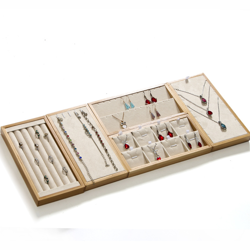 대나무 베이지 쥬얼리 반지 디스플레이 홀더 랙 디스플레 - Drawer Organizer Bamboo 리뷰 및 가격