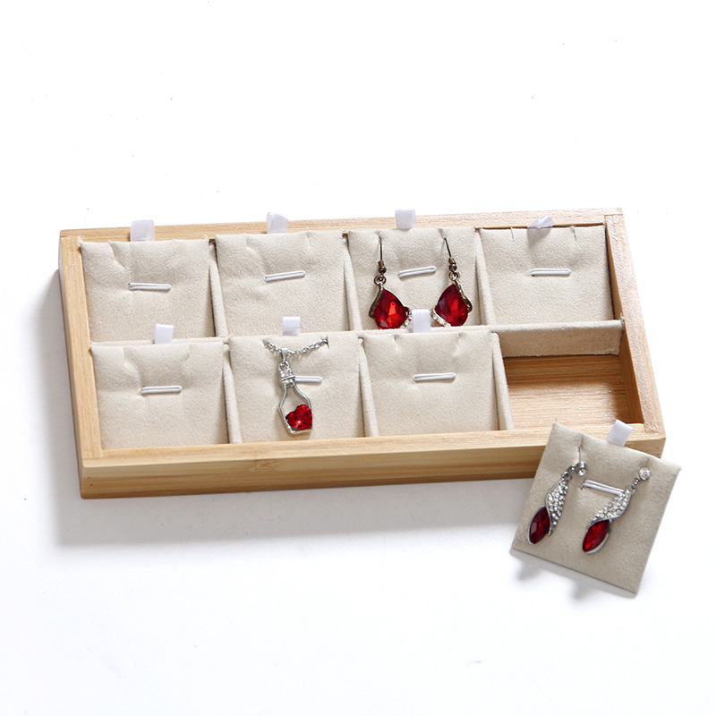 대나무 베이지 쥬얼리 반지 디스플레이 홀더 랙 디스플레 - Drawer Organizer Bamboo 리뷰 및 가격