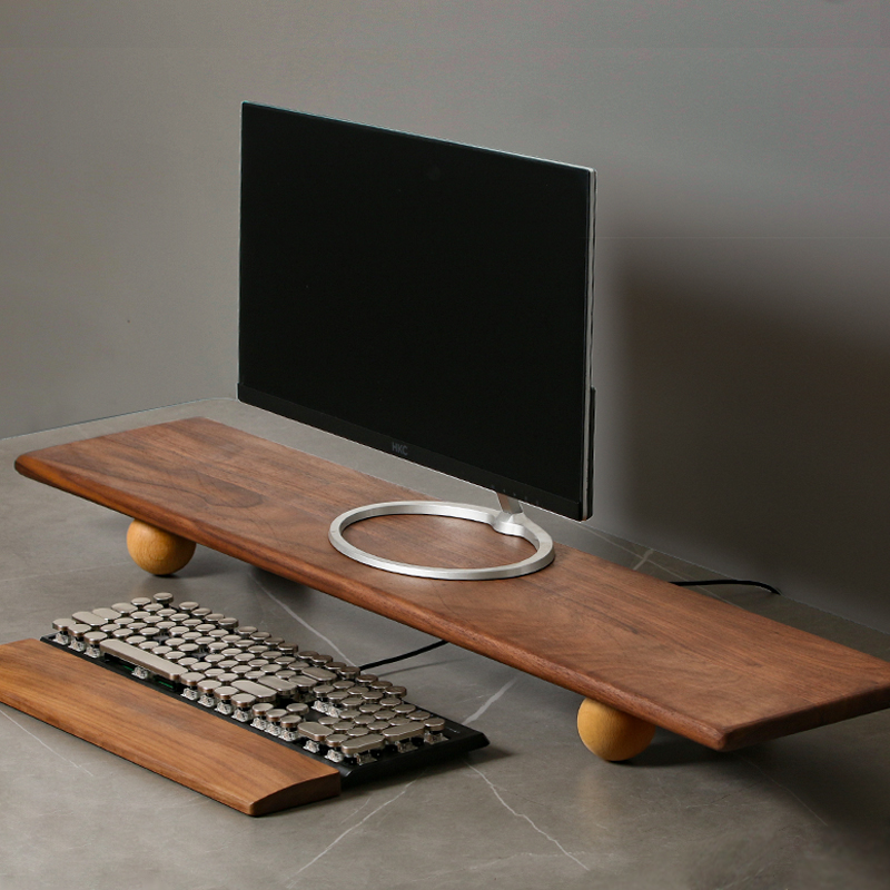 천연 나무 데스크탑 라이저 듀얼 모니터 스탠드(보관 트 - Desk Setup Dual Monitor 리뷰 및 가격