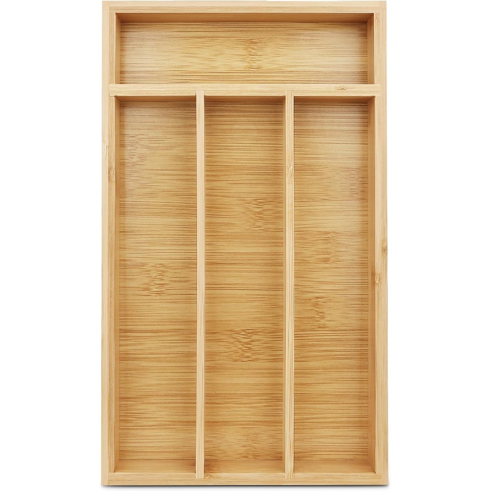 베스트셀러 소형 은식기 정리함, 홈이 있는 칸막이가 있 - Drawer Organizer Bamboo 리뷰 및 가격