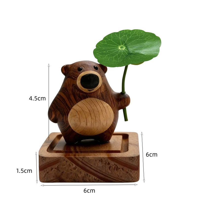 귀여운 곰 아로마 디퓨저 나무 재질의 독창적인 에센셜  - Desk Setup Essentials 리뷰 및 가격
