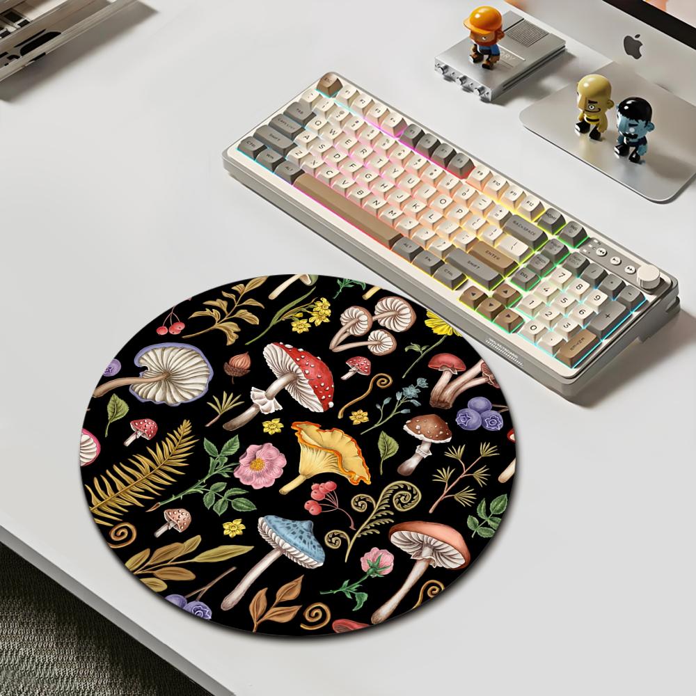 라운드 숲 식물 마우스 패드 고무 미끄럼 방지 사무실  - Desk Setup With Plants 리뷰 및 가격