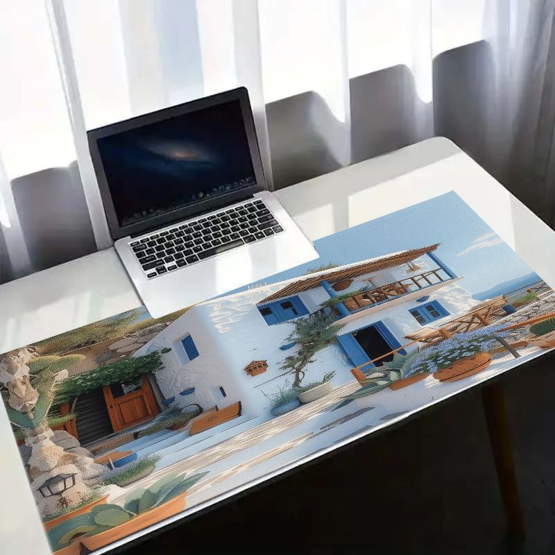 브랜드 지중해 마우스 패드 철제 예술 녹색 식물 흰색  - Desk Setup With Plants 리뷰 및 가격