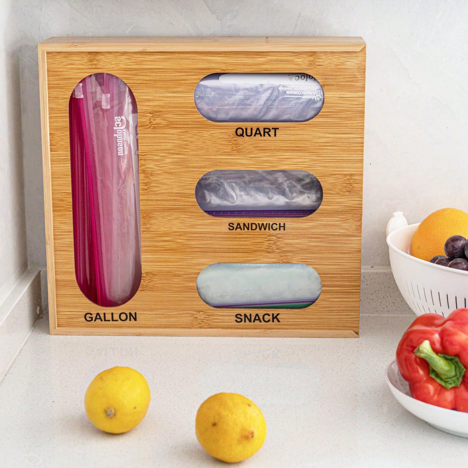 대나무 지퍼백 정리함, 친환경 주방 서랍 정리함, 슬라 - Drawer Organizer Bamboo 리뷰 및 가격