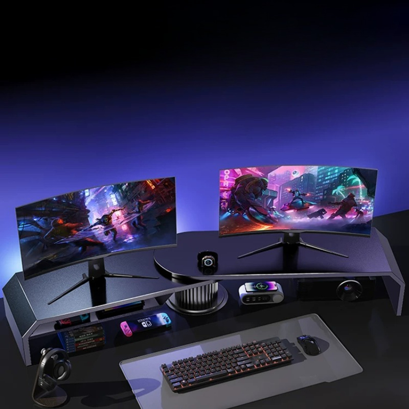 게이밍 듀얼 모니터 스탠드 사무실 화면 높이 조절대 조 - Desk Setup Dual Monitor 리뷰 및 가격