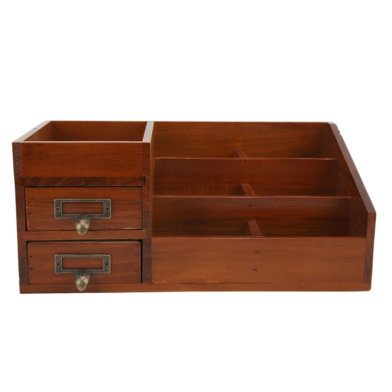 CHCH 나무 보관 캐비닛 레트로 디자인 다층 데스크탑 - Drawer Organizer Bamboo 리뷰 및 가격