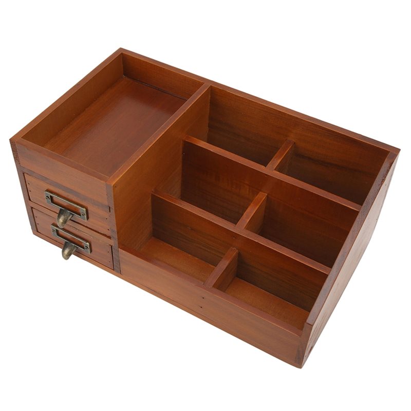 CHCH 나무 보관 캐비닛 레트로 디자인 다층 데스크탑 - Drawer Organizer Bamboo 리뷰 및 가격