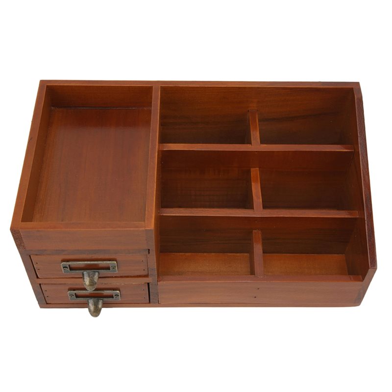 CHCH 나무 보관 캐비닛 레트로 디자인 다층 데스크탑 - Drawer Organizer Bamboo 리뷰 및 가격