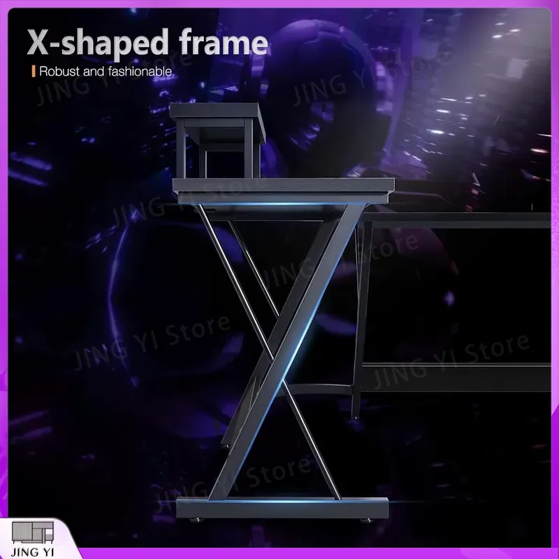 모니터 스탠드가 있는 L자형 게이밍 책상 127x127 - L Shaped Desk Setup 리뷰 및 가격