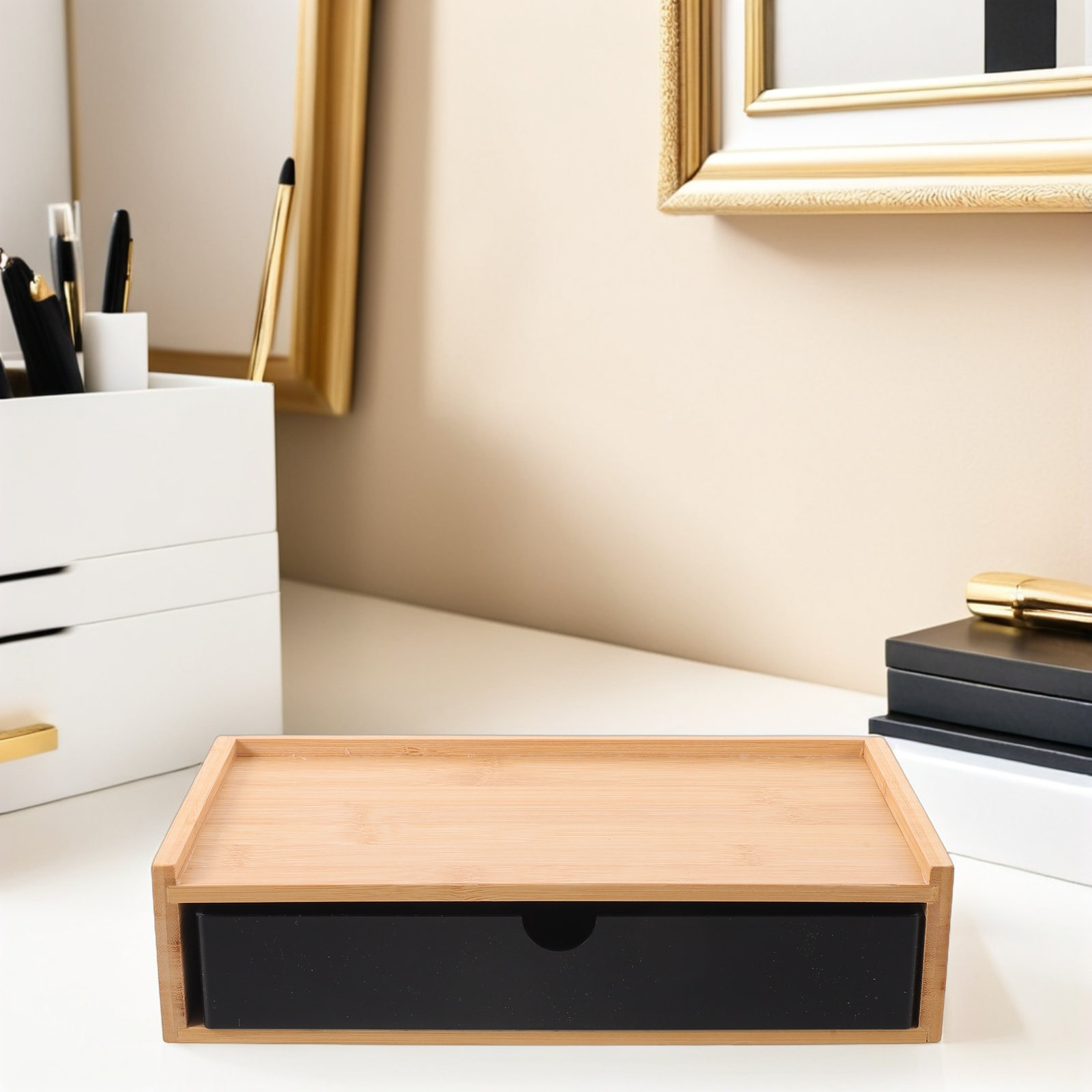 대나무 책상 정리함 블랙 데스크탑 수납함 서랍 소형 수 - Drawer Organizer Bamboo 리뷰 및 가격