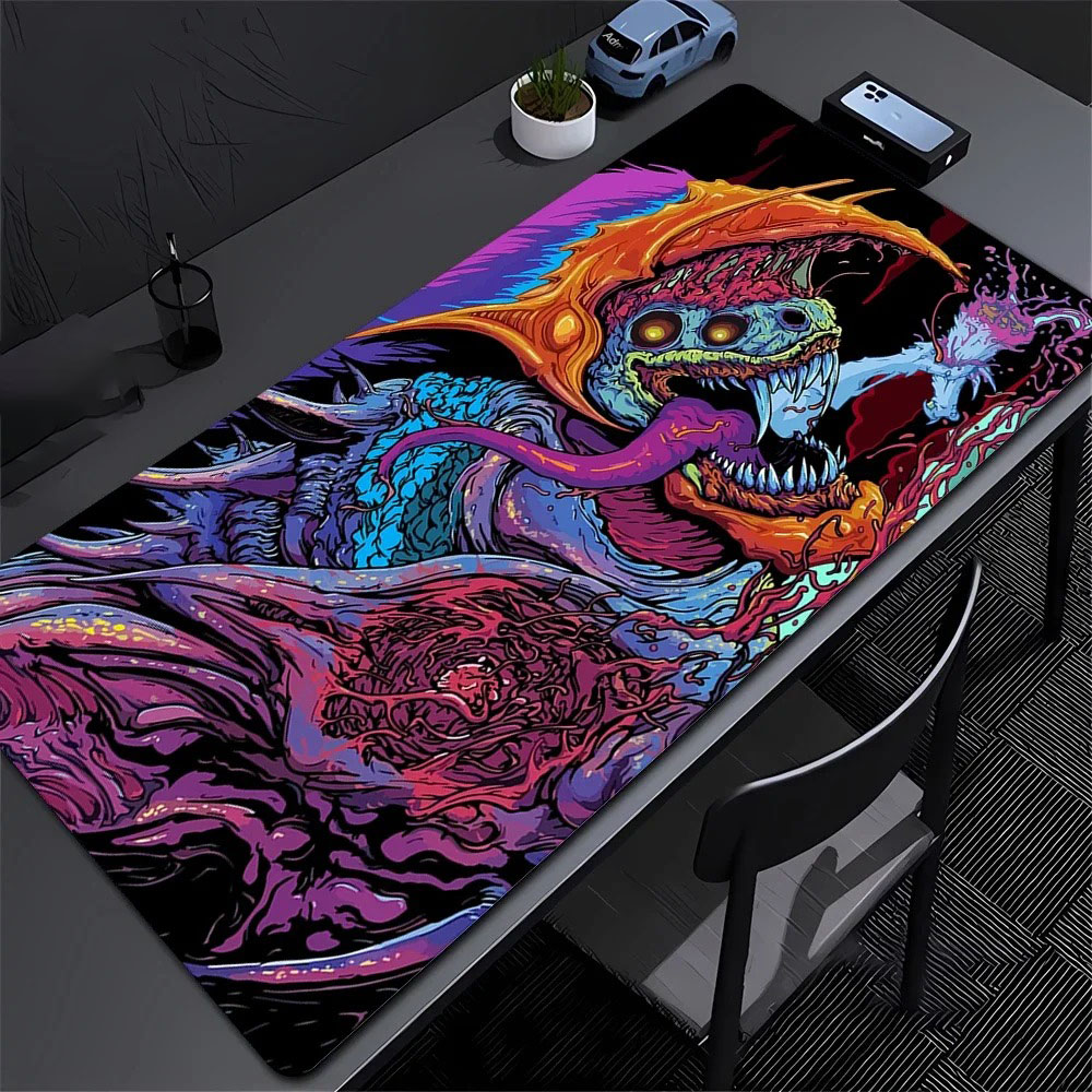 이스턴 드래곤 모란 꽃 데스크 매트 대형 일본 예술 게 - Desk Setup Gaming Pc 리뷰 및 가격
