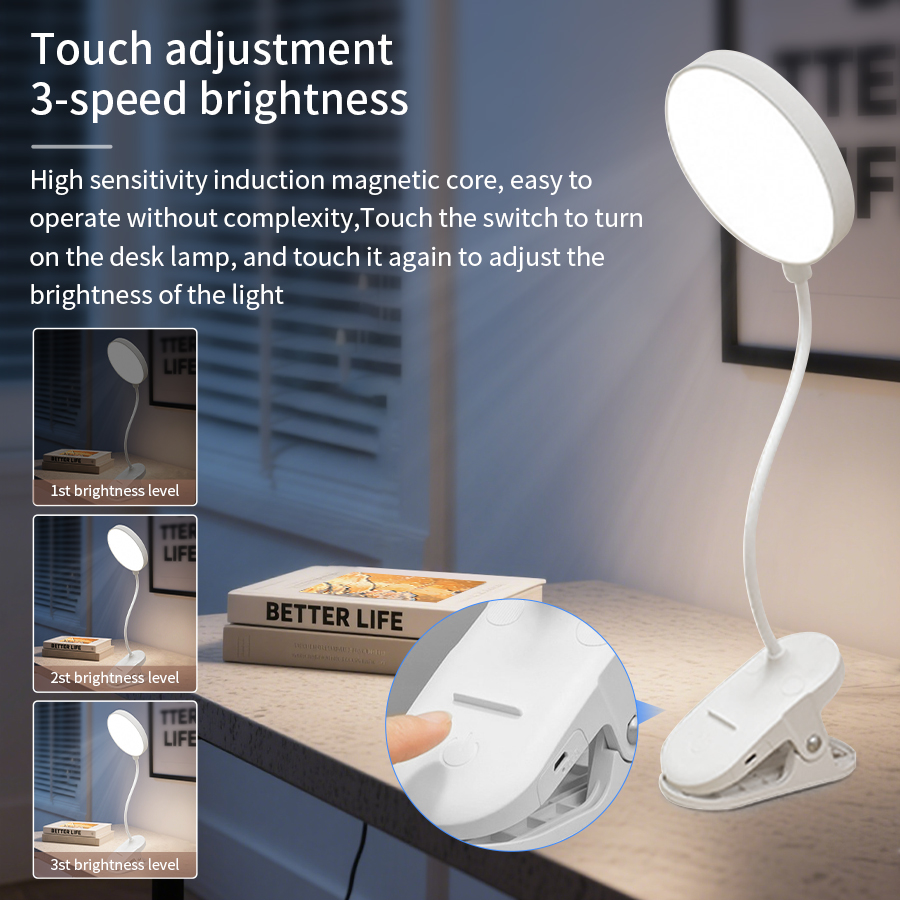 LED 클립 데스크 램프 360 °   유연한 터치 디 - Led Desk Light Usb 리뷰 및 가격