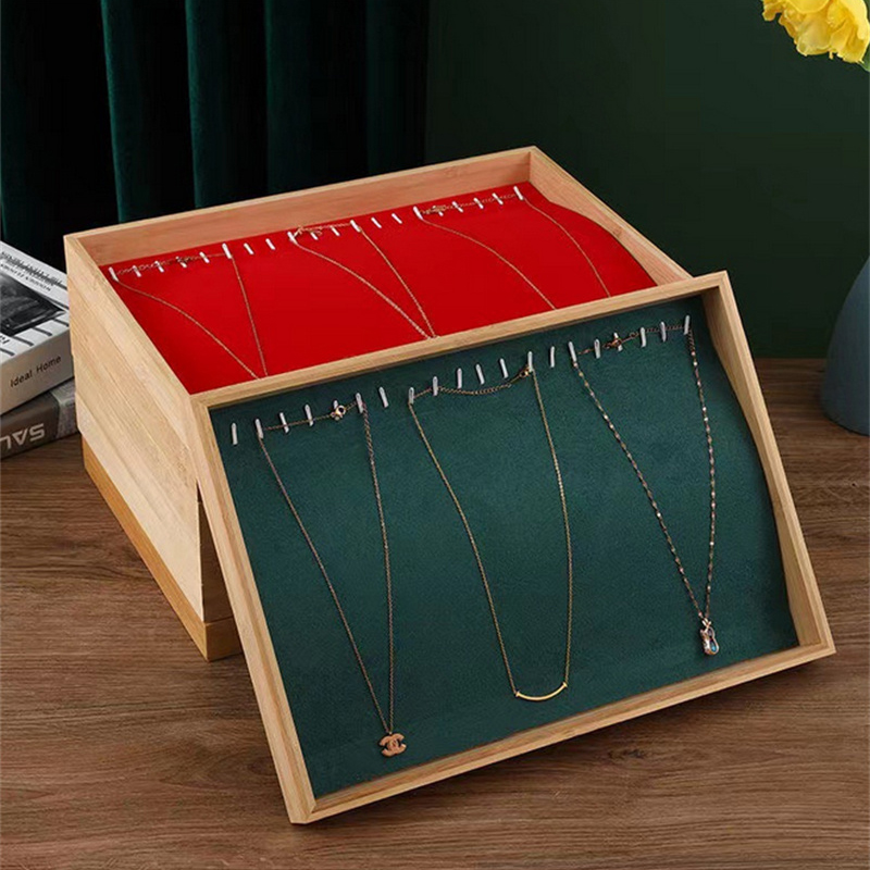 벨벳 대나무 보석 진열 트레이 반지 귀걸이 목걸이 팔찌 - Drawer Organizer Bamboo 리뷰 및 가격