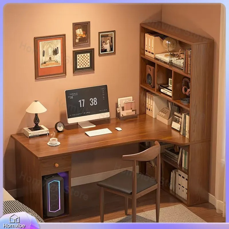 L자형 컴퓨터 책상, 책꽂이 수납 코너 책상, 홈 오피 - Desk Setup Dual Monitor 리뷰 및 가격