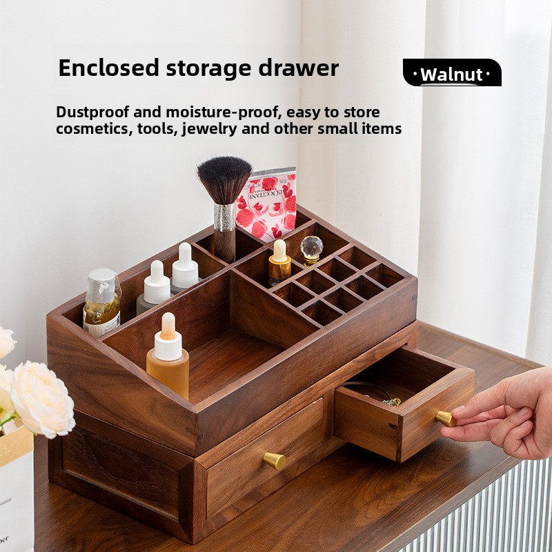 단단한 나무로 만든 이중 레이어 정리함, 분리 가능한  - Drawer Organizer Bamboo 리뷰 및 가격