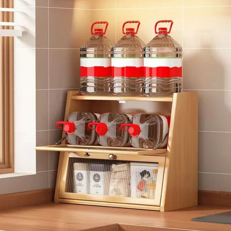 아크릴 도어가 있는 대나무 주방 수납장, 식기류 수납  - Drawer Organizer Bamboo 리뷰 및 가격